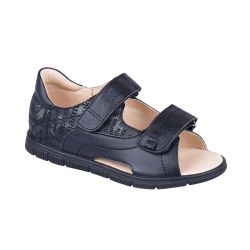 TW-137 (цв.9-черный комбинир.) Туфли (откр.нос,натур.кожа)