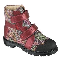 TW-511 (цв.10-красный металлик, 25) Ботинки ортопедические малосложные