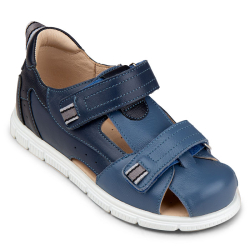 TW-144 (цв.6-синий) Туфли (Два ремня на велкро (липучке))