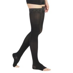 S-213-O-I-0 Компр. а/варикоз. чулки Veni Dur CCL 2 (р.I,schwarz(0),откр,норм)