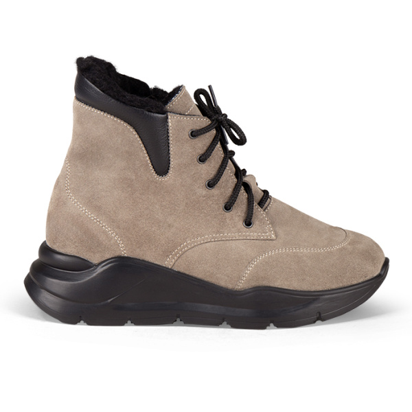 Ботинки женские утепленные на шнурках и молнии DTD-606-1  Dr. Thomas